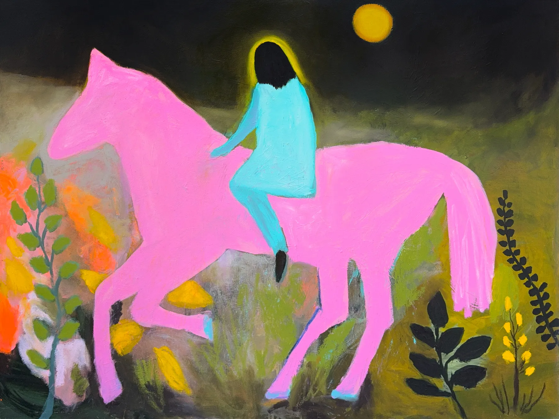 Night ride, spring
