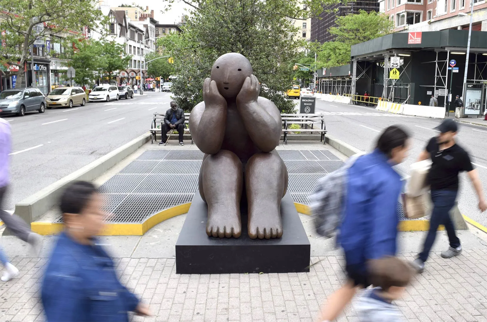 Joy Brown: Thousand-Pound Bronzes on the Upper West Side installed by Morrison Gallery, Kent, CT